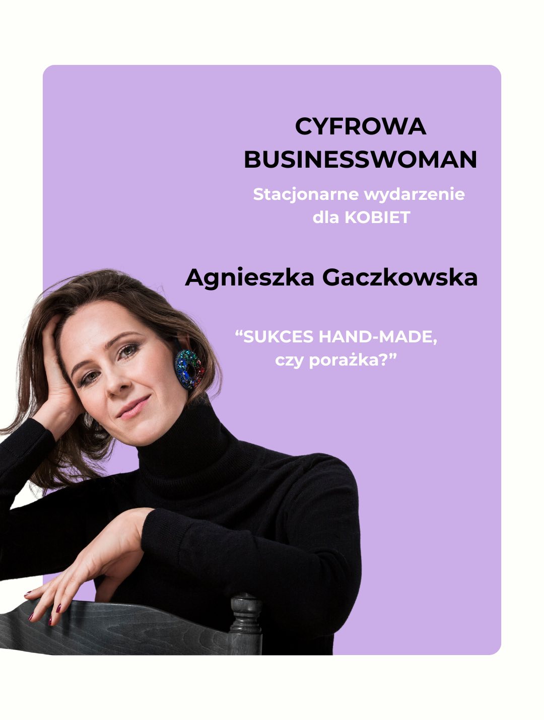 Cyfrowa Businesswoman - Sukces Handamde Czy porażka
